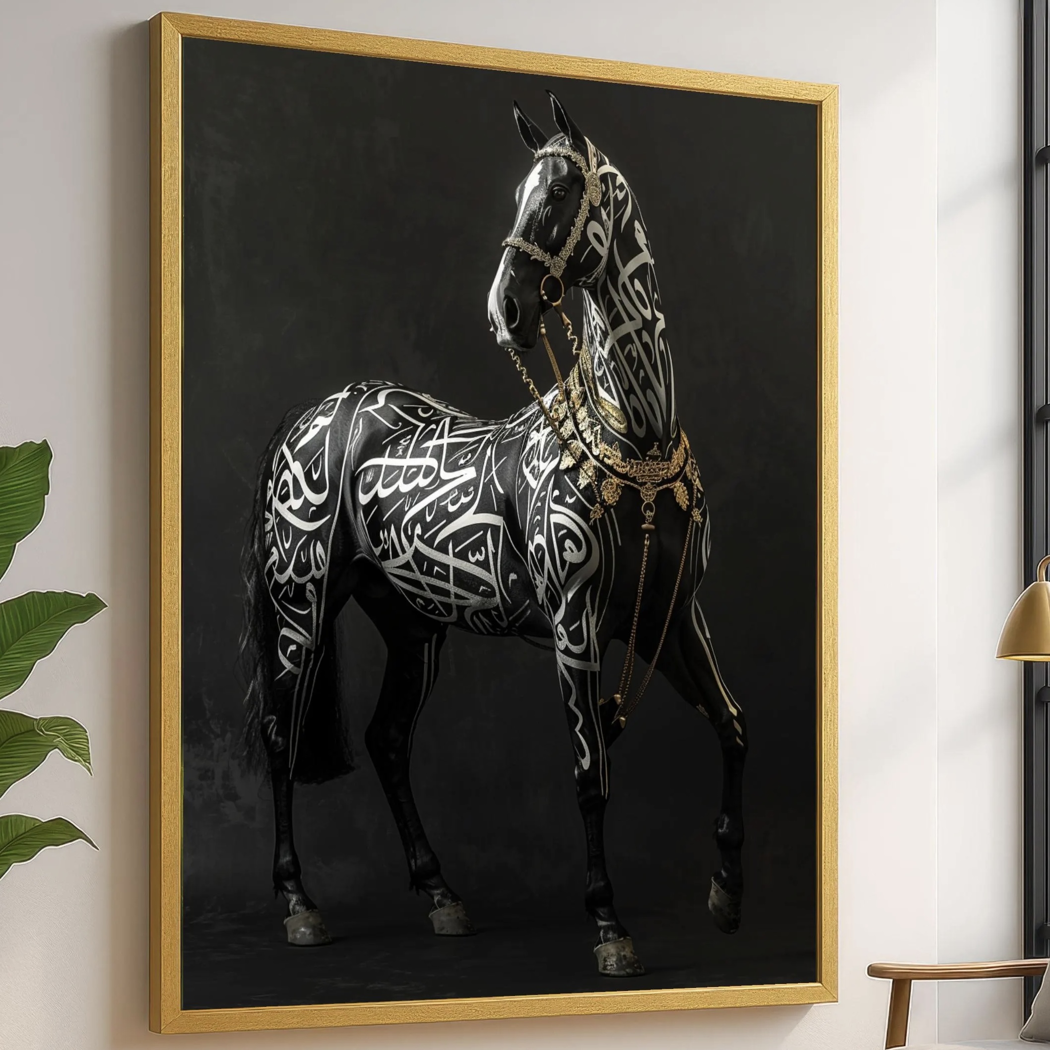 The Noble Calligraphy Horse - A Symbol of Power and Grace - Image 2