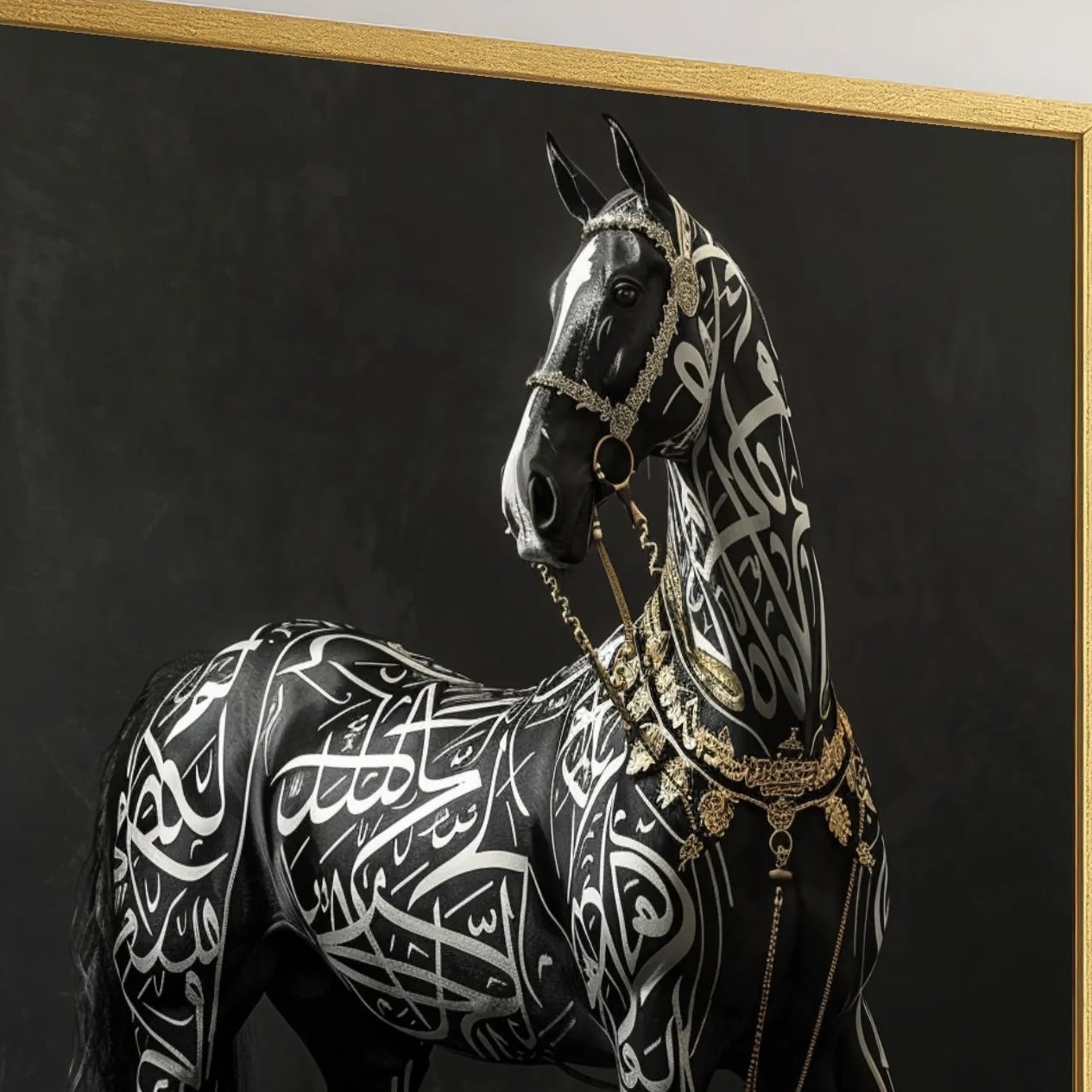 The Noble Calligraphy Horse - A Symbol of Power and Grace - Image 3
