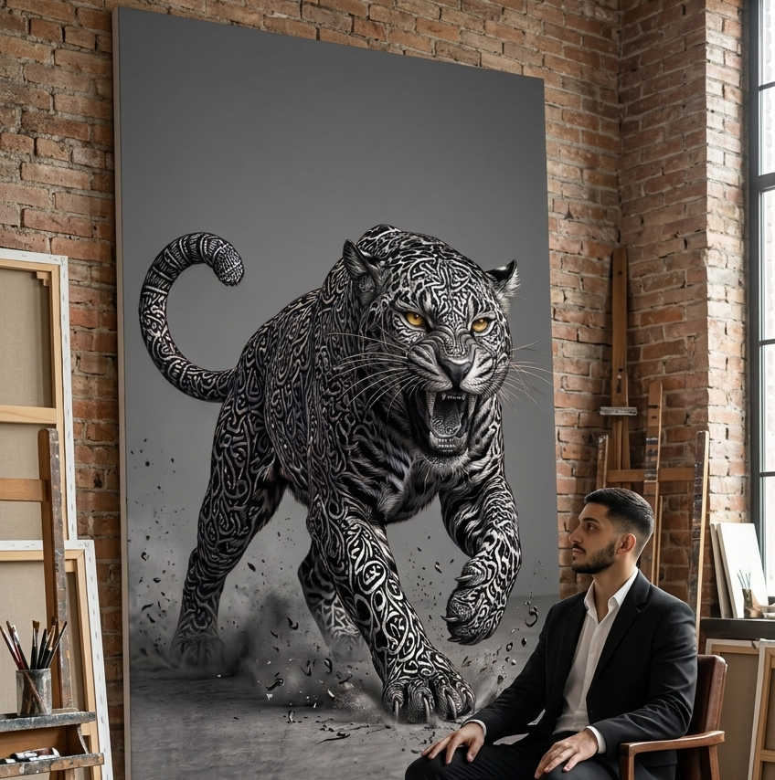 Calligraphic Tiger